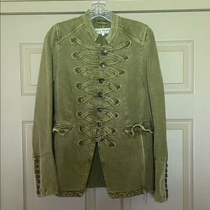 Free People Green Military Style Jacket